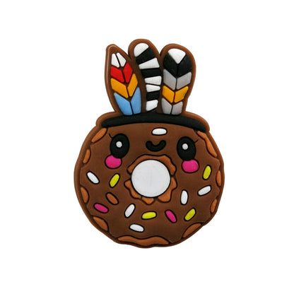 Inspirado en los adornos para zapatos Donuts