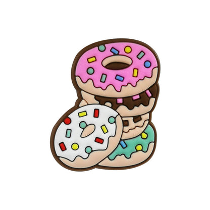 Inspirado en los adornos para zapatos Donuts