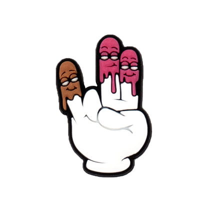 Inspirado en los adornos para zapatos Donuts