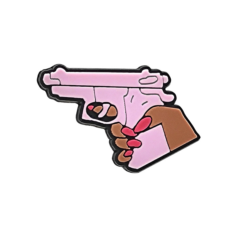 Inspirado en los adornos para zapatos de armas