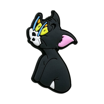 Inspirado en los adornos para zapatos de Tom y Jerry