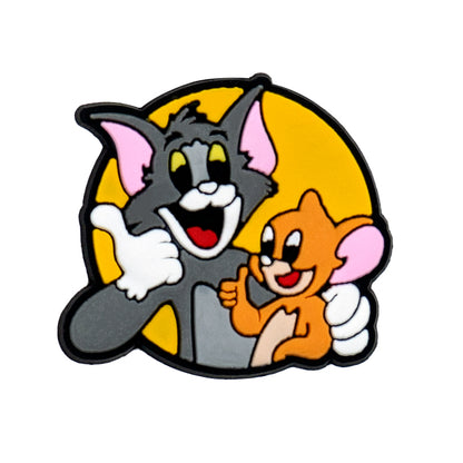 Inspirado en los adornos para zapatos de Tom y Jerry