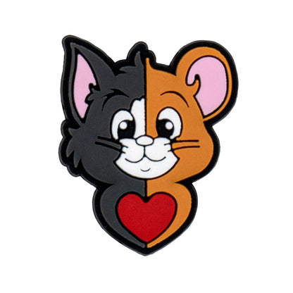 Inspirado en los adornos para zapatos de Tom y Jerry