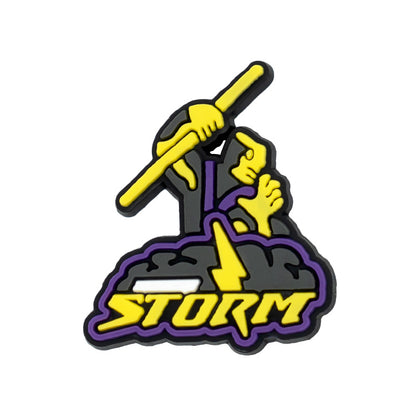 Inspirado en los adornos para zapatos de la NRL