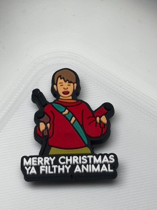 Merry Christmas Ya Filthy Animal (Home Alone) Shoe Charm's