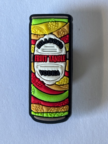 Inspirado en los adornos para zapatos de marcas de alcohol