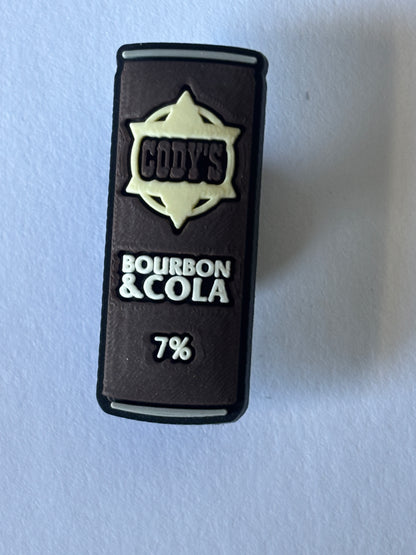 Inspirado en los adornos para zapatos de marcas de alcohol