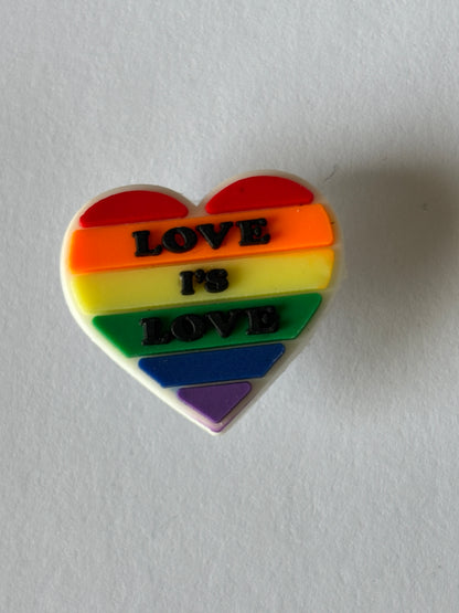 Inspirado en los adornos para zapatos del Orgullo (LGBTQIA+)