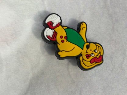 Inspirado en los adornos para zapatos de Barney y sus amigos