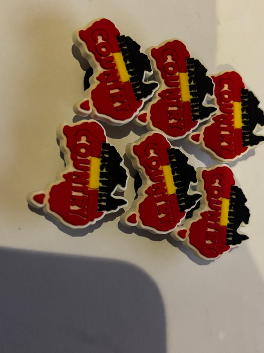 Inspired by Black Fella Country Shoe Charm's