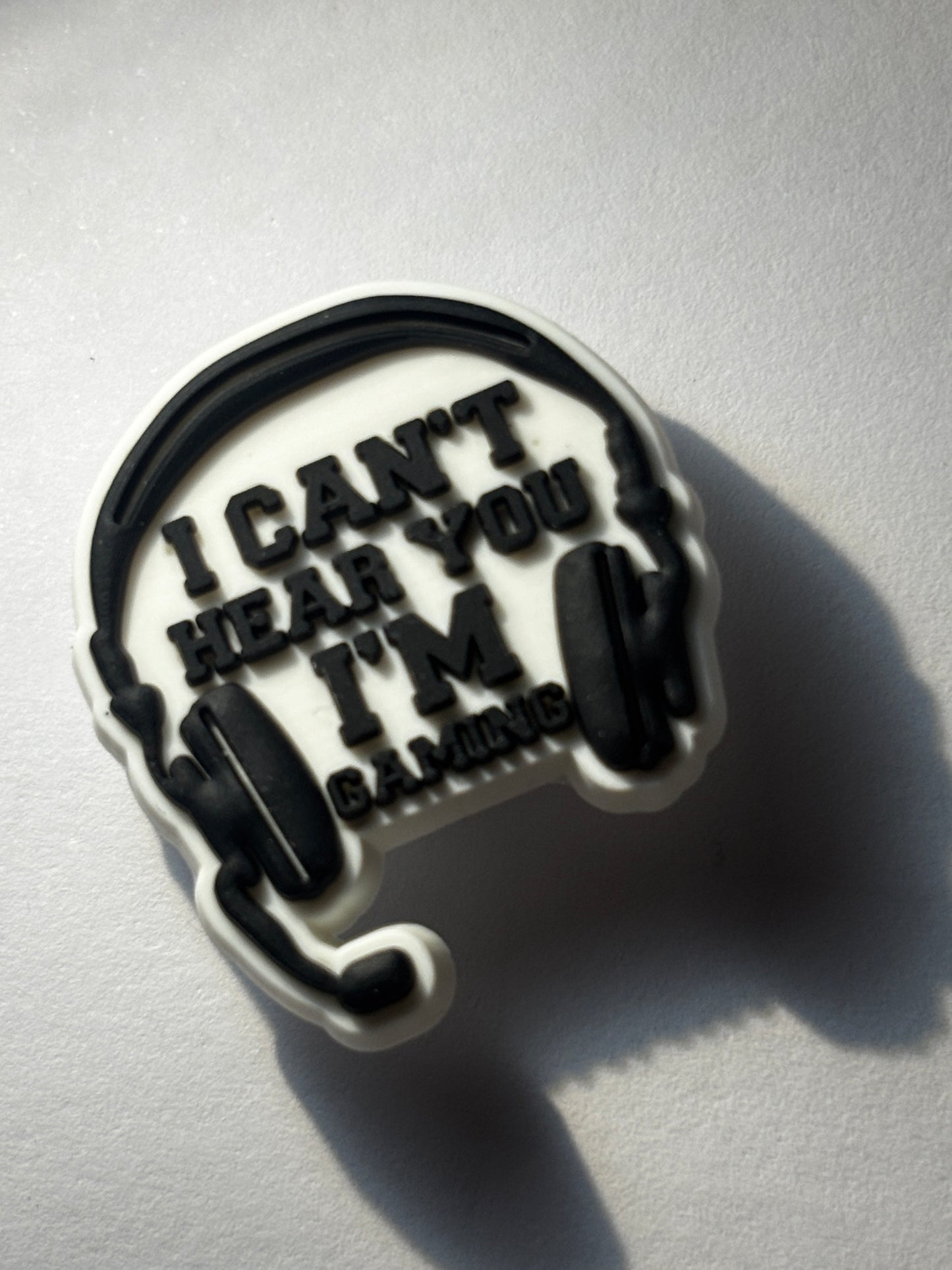 Inspired by I Can't Hear you, I'm GAMING Shoe Charm's
