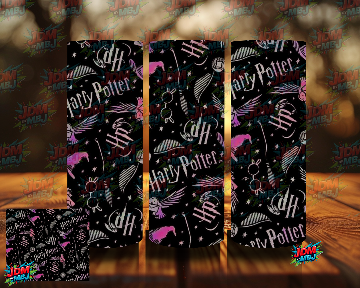 Inspired by Harry Potter Logo Hot Pink Sublimation Prints