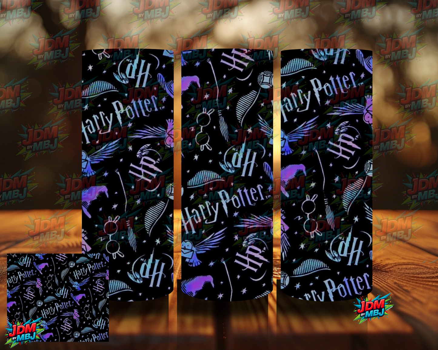 Inspired by Harry Potter Logo Blue Sublimation Prints