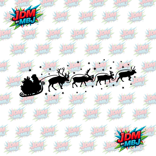 Iron On - Reindeer Christmas Skive DTF 30cm