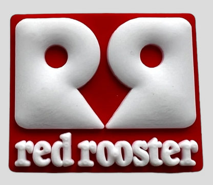 Adornos para zapatos inspirados en el logotipo de una marca de comida rápida