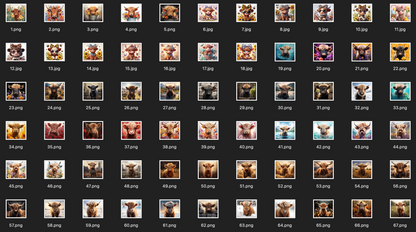 Highland Cow Digital File