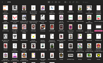 Folder 3 (268 DTF's) Digital File (DTF's)