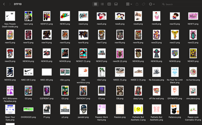 Folder 3 (268 DTF's) Digital File (DTF's)