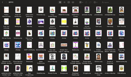 Folder 3 (268 DTF's) Digital File (DTF's)