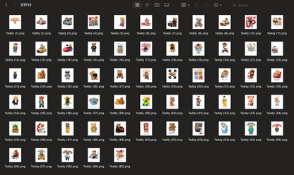 Folder 3 (268 DTF's) Digital File (DTF's)