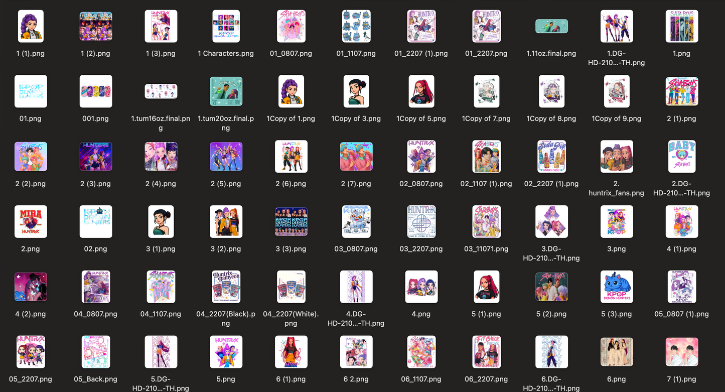 K POP Digital Download Bulk