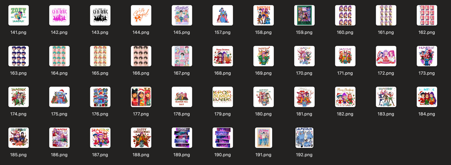 K POP Digital Download Bulk