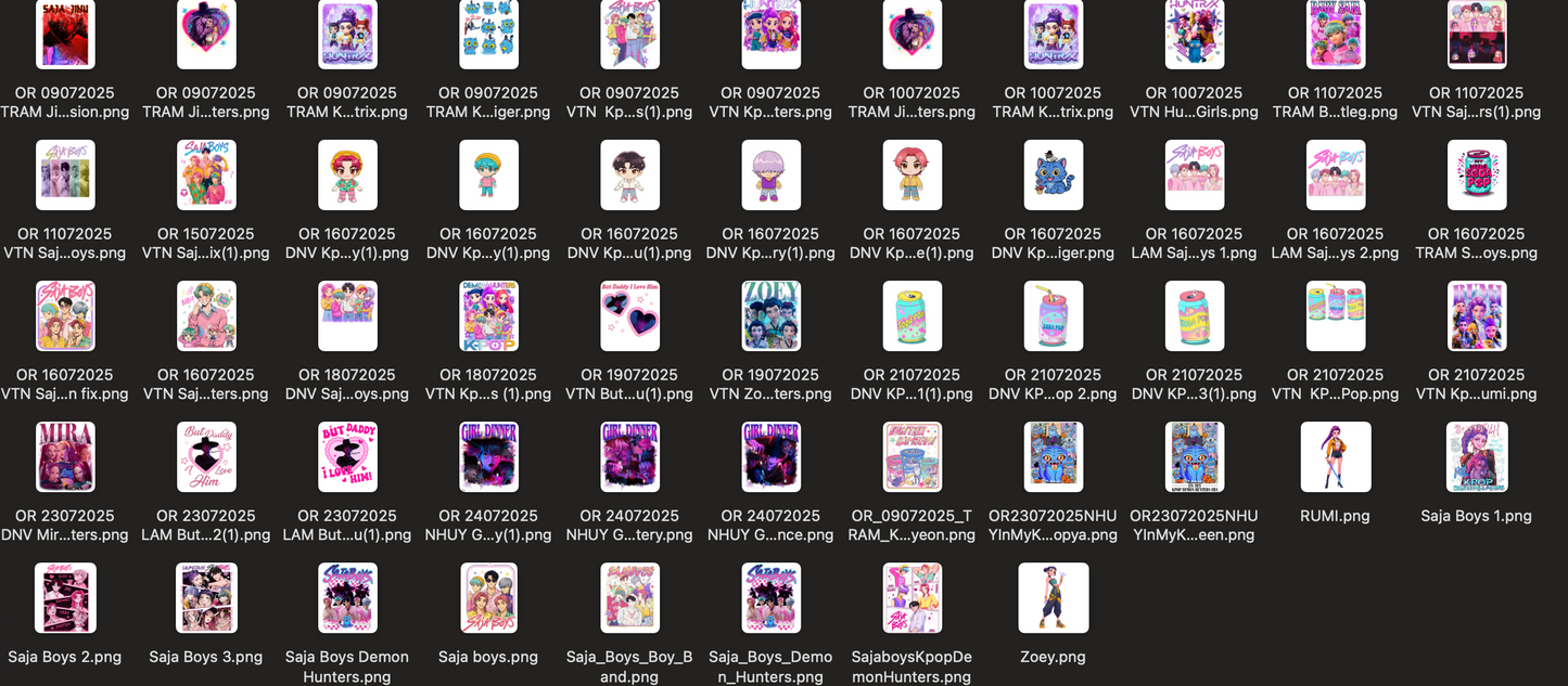 K POP Digital Download Bulk