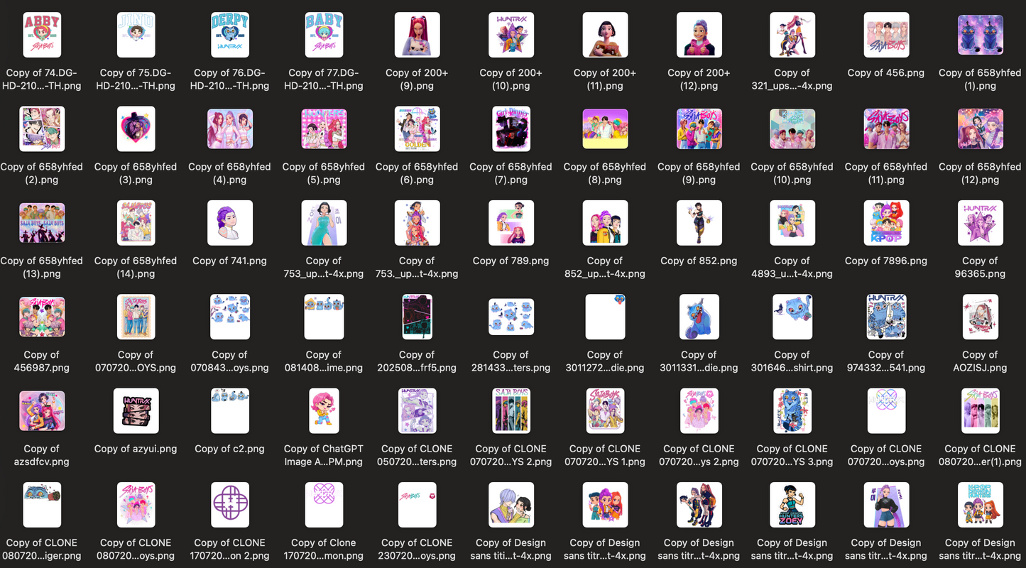 K POP Digital Download Bulk