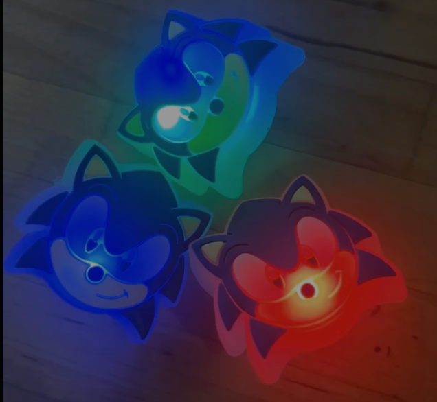 Sonic Light Up Shoe Charms