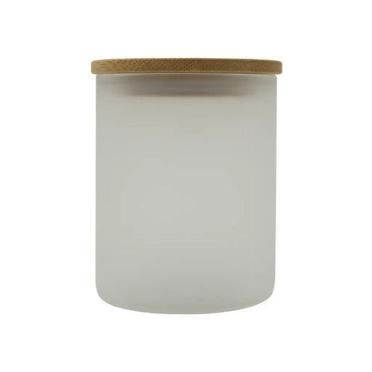 Frosted Glass Candle Jar Sublimation