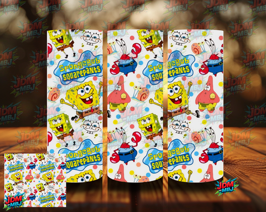 Inspired by SpongeBob Square Pants [White] Sublimation Prints