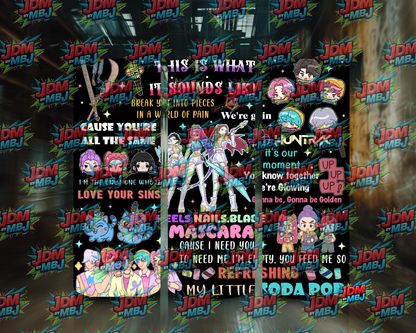 Inspired by K-POP Demon Hunters Sublimation Prints Volume 1