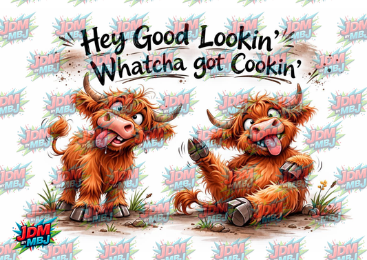 Whatcha got Cookin' Sublimation Prints Cutting Board